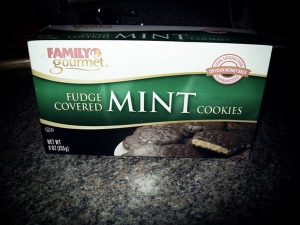 Fudge Covered Mint Cookies